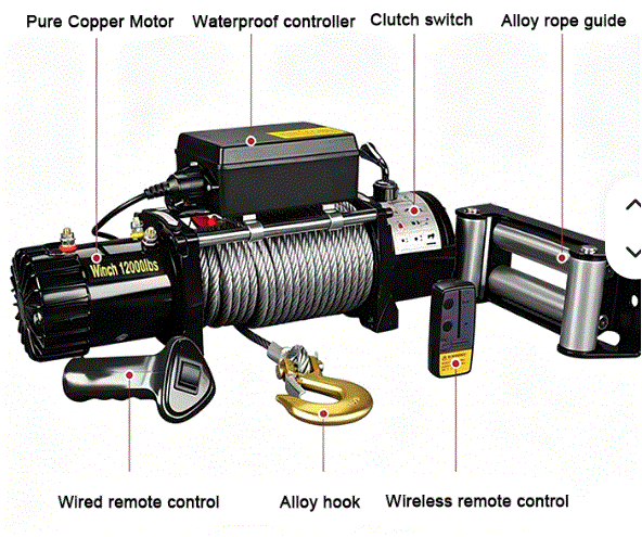 13,500lb 'SL'  Heavy Duty Electric Winch
. image 3