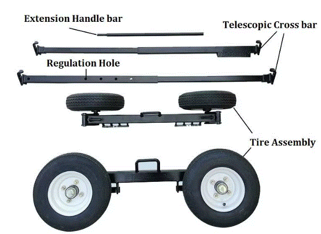 Universal Mount Speedy Car Tow Dolly image 3